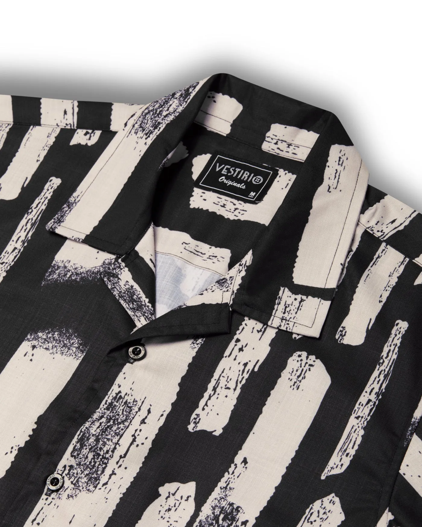 Brown Abstract Printed Shirt