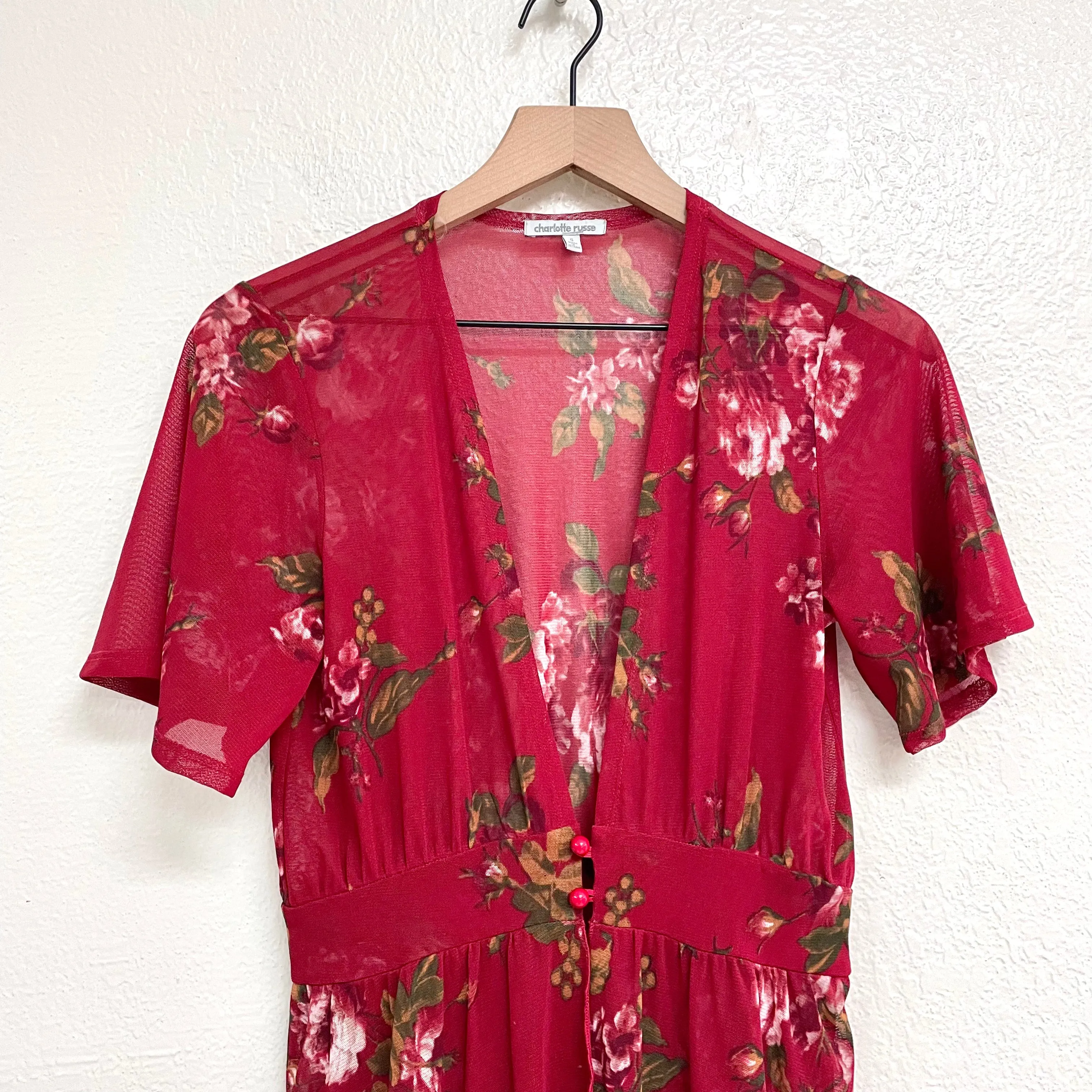 Floral Sheer Dress Topper