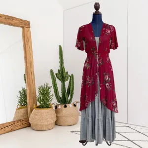 Floral Sheer Dress Topper