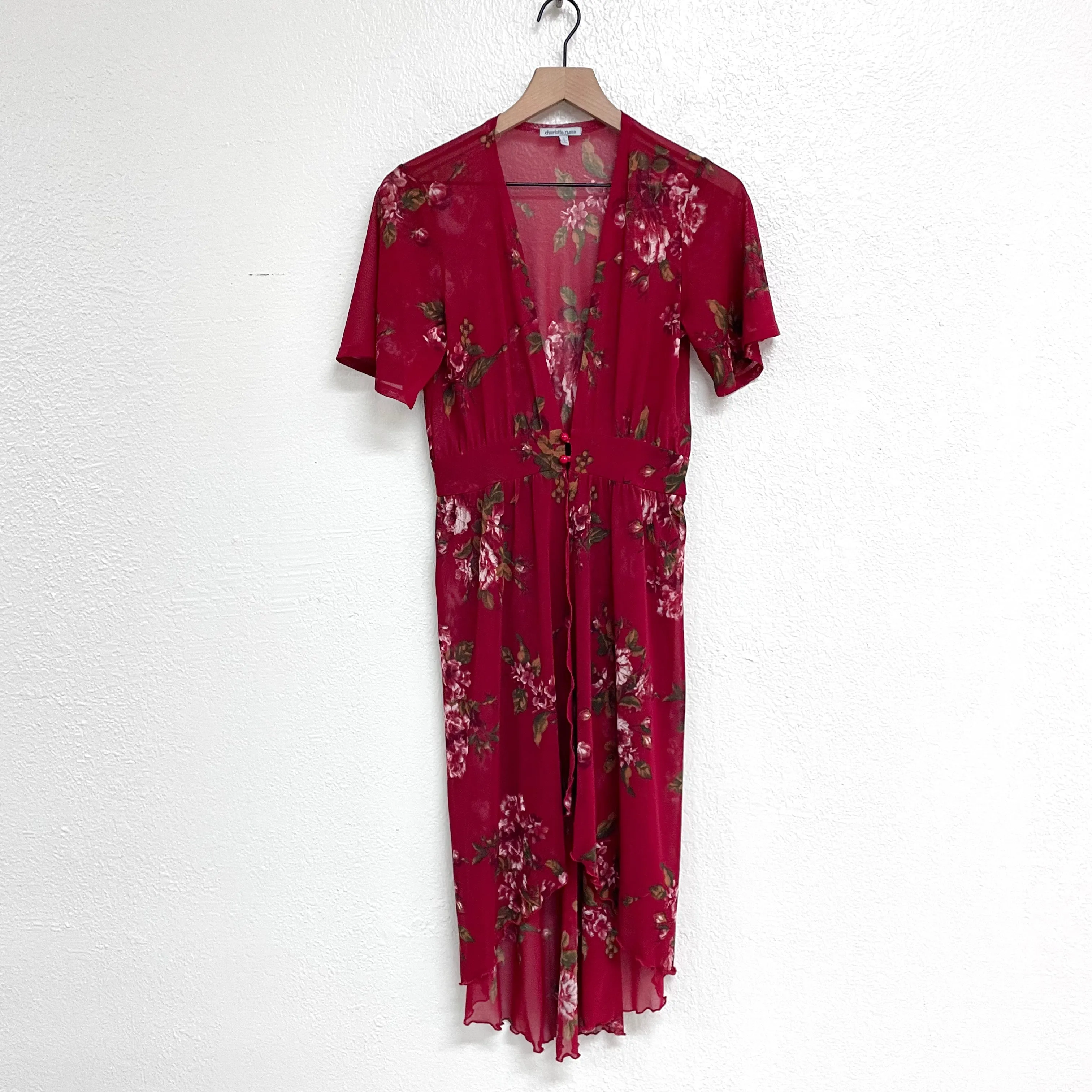Floral Sheer Dress Topper