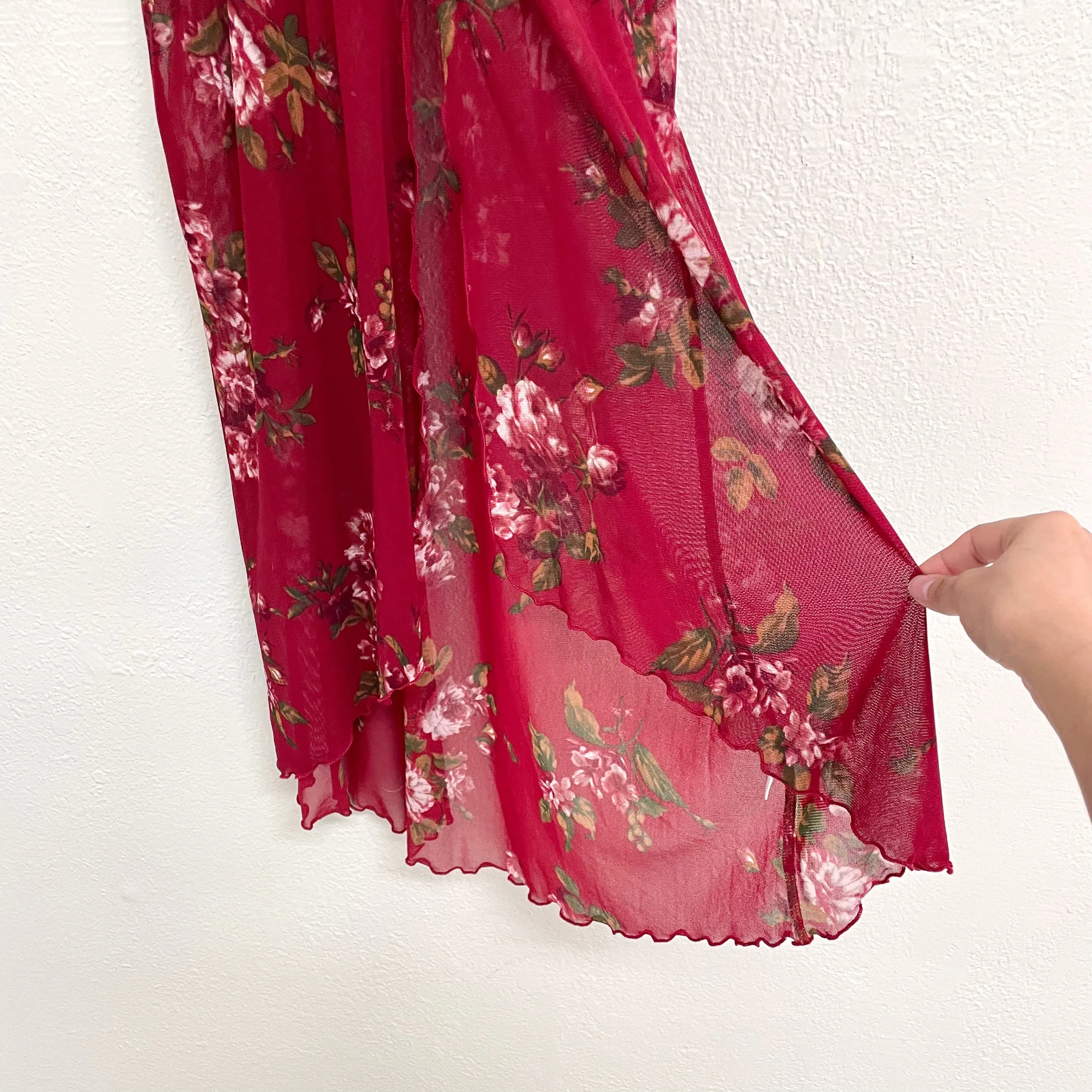 Floral Sheer Dress Topper