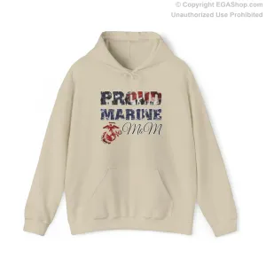 Hoodie Proud Marine MoM (Your Choice of Colors)