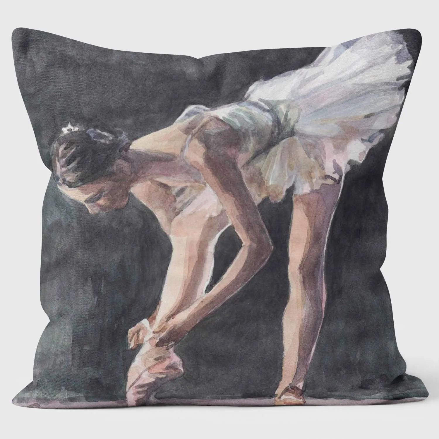 Tying Ribbons Ballet Inspired Cushion - Charlotte Leadbeater